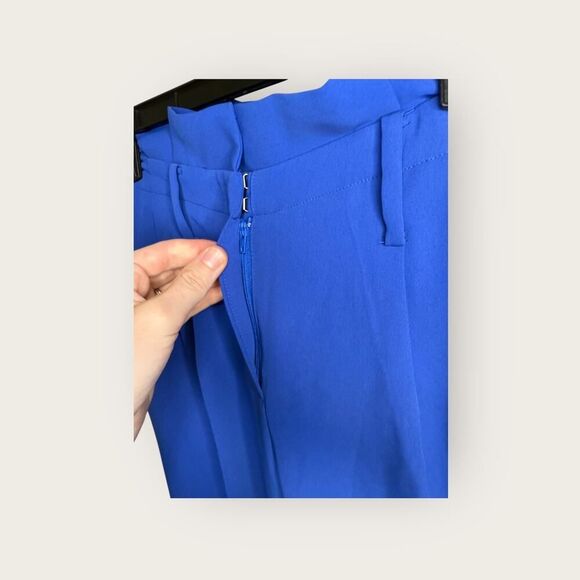 Boden Melina Paperbag Ankle Pants in Cobalt Blue Size 4 Petite - Picture 6 of 9